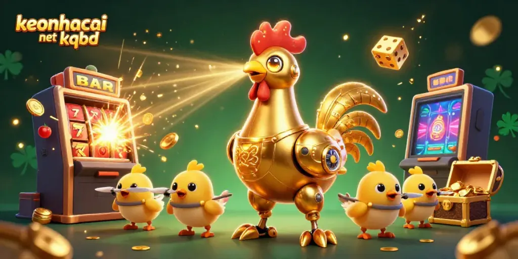 Experience thrilling action with keonhacai net kqbd in this vibrant 3D casino scene featuring dynamic game elements.