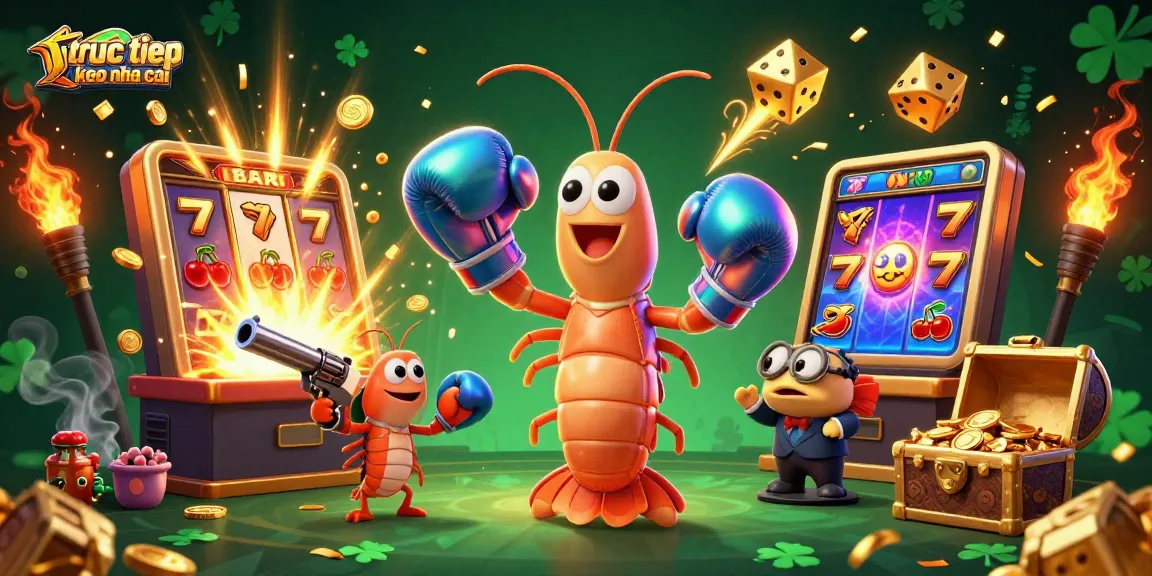 Engage with truc tiep keo nha cai in this vibrant online casino scene showcasing dynamic gambling elements.